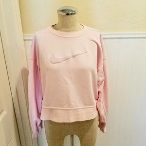 Nike Cropped Pink Sweatshirt Size XS